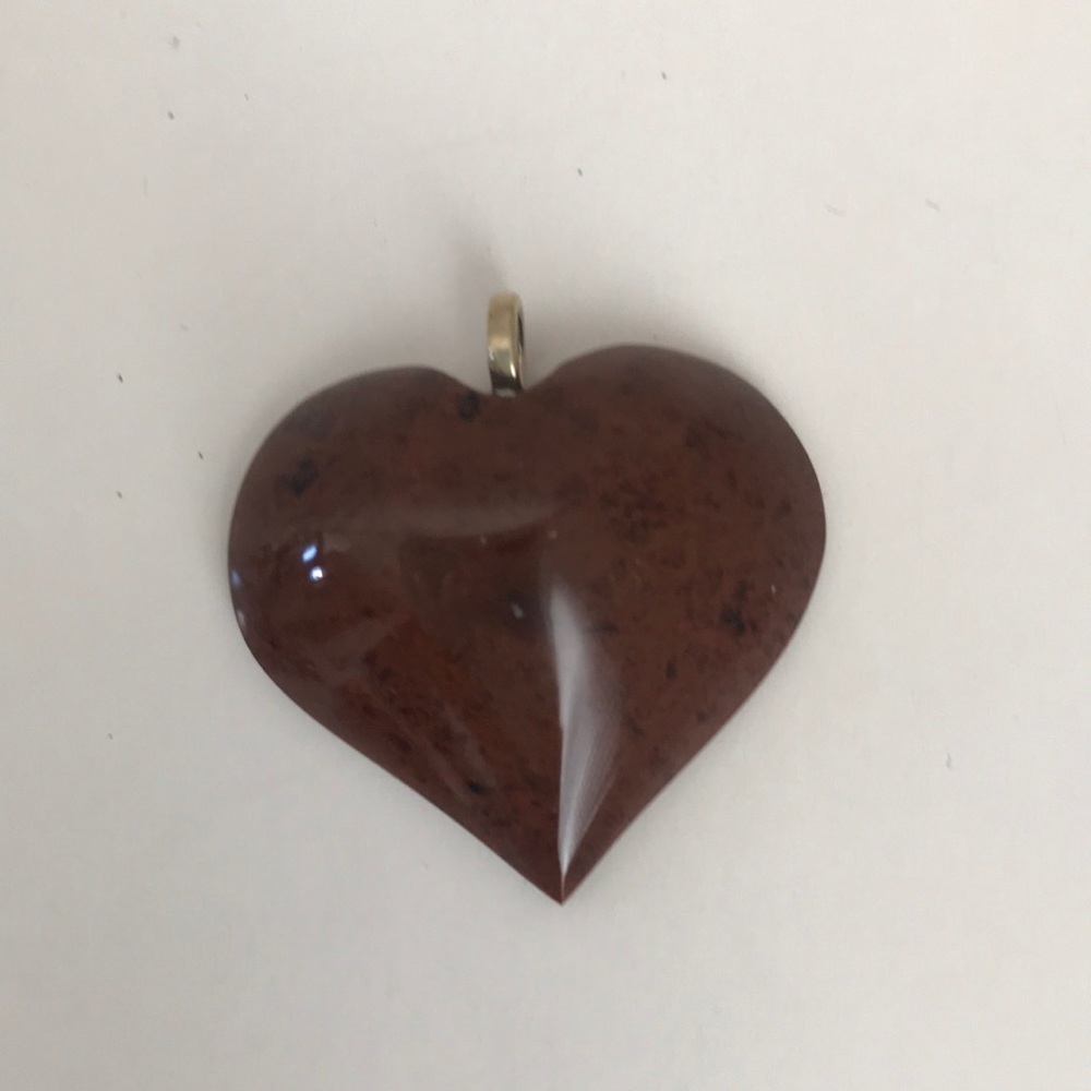 Obsidian Heart Pendant Mexico